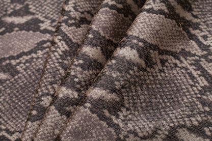Turkish Chrome Python Printed Polyester Woven - Folded