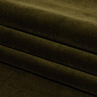 Olive Cotton Velvet - Folded