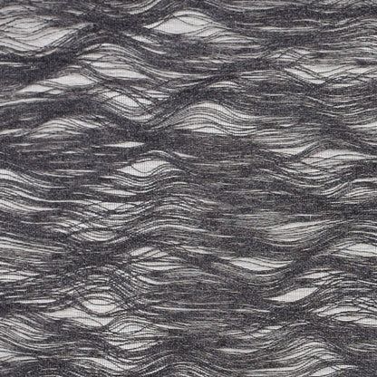 Turkish Black Novelty Polyester Sheer - Detail