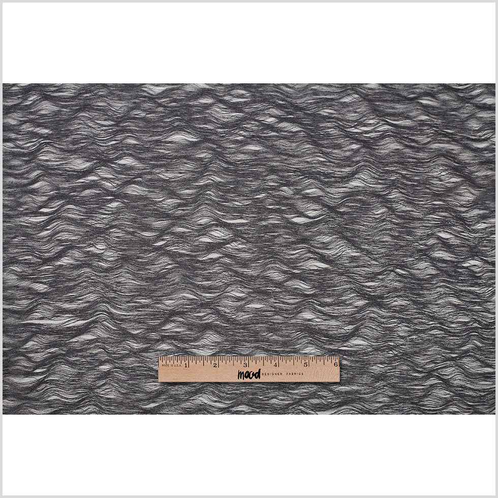 Turkish Black Novelty Polyester Sheer - Full