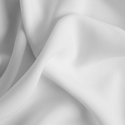 White Polyester Crepe