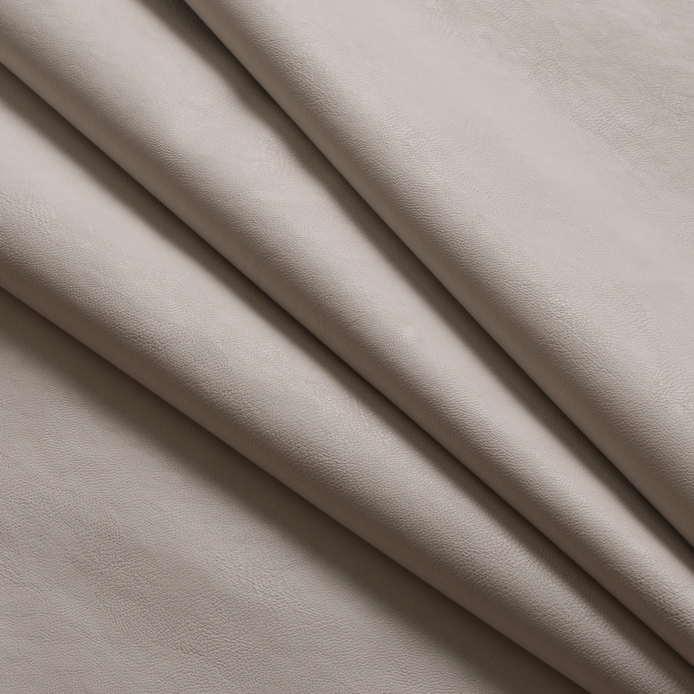 Ivory Fashion-Weight Faux Leather - Folded