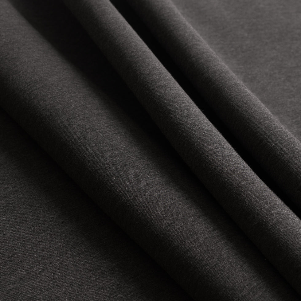 Black/Gray Jersey Backed Neoprene/Scuba Knit - Detail