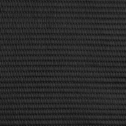 Black Rib Quilted Stretch Faux Leather