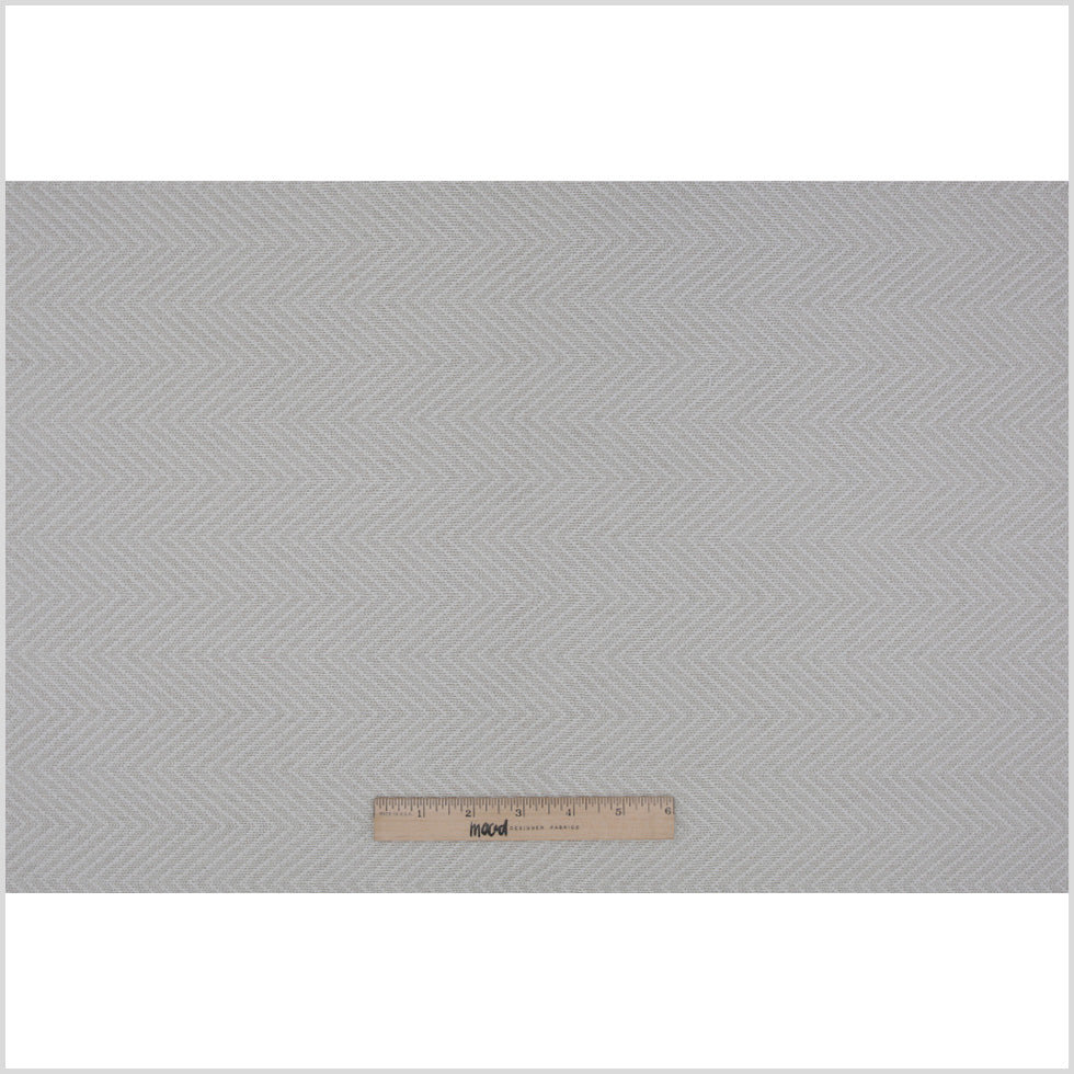 Spanish Ivory Zig-Zag Polyester Blended Woven - Full