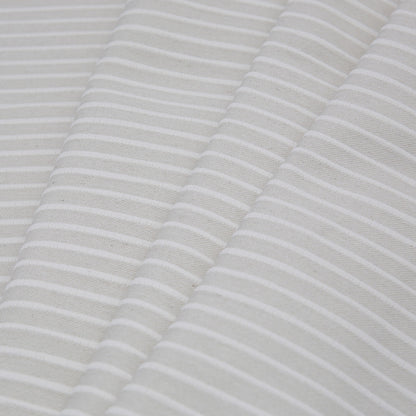 Spanish Light Natural Striped Polyester Blended Woven Folded