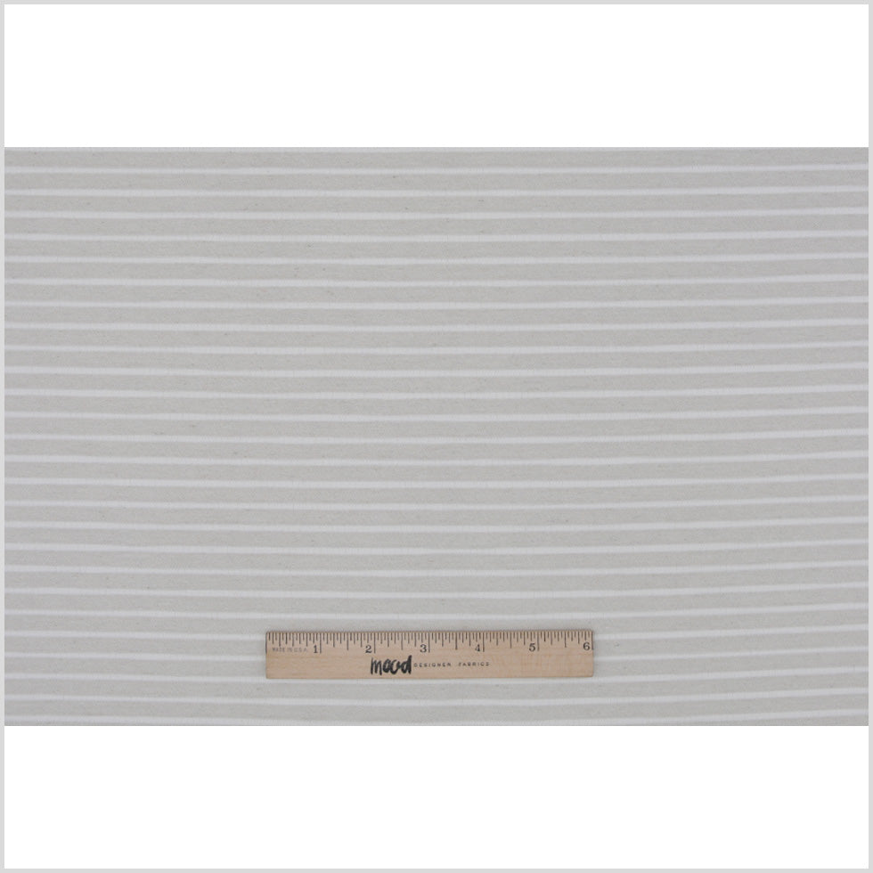 Spanish Light Natural Striped Polyester Blended Woven Full