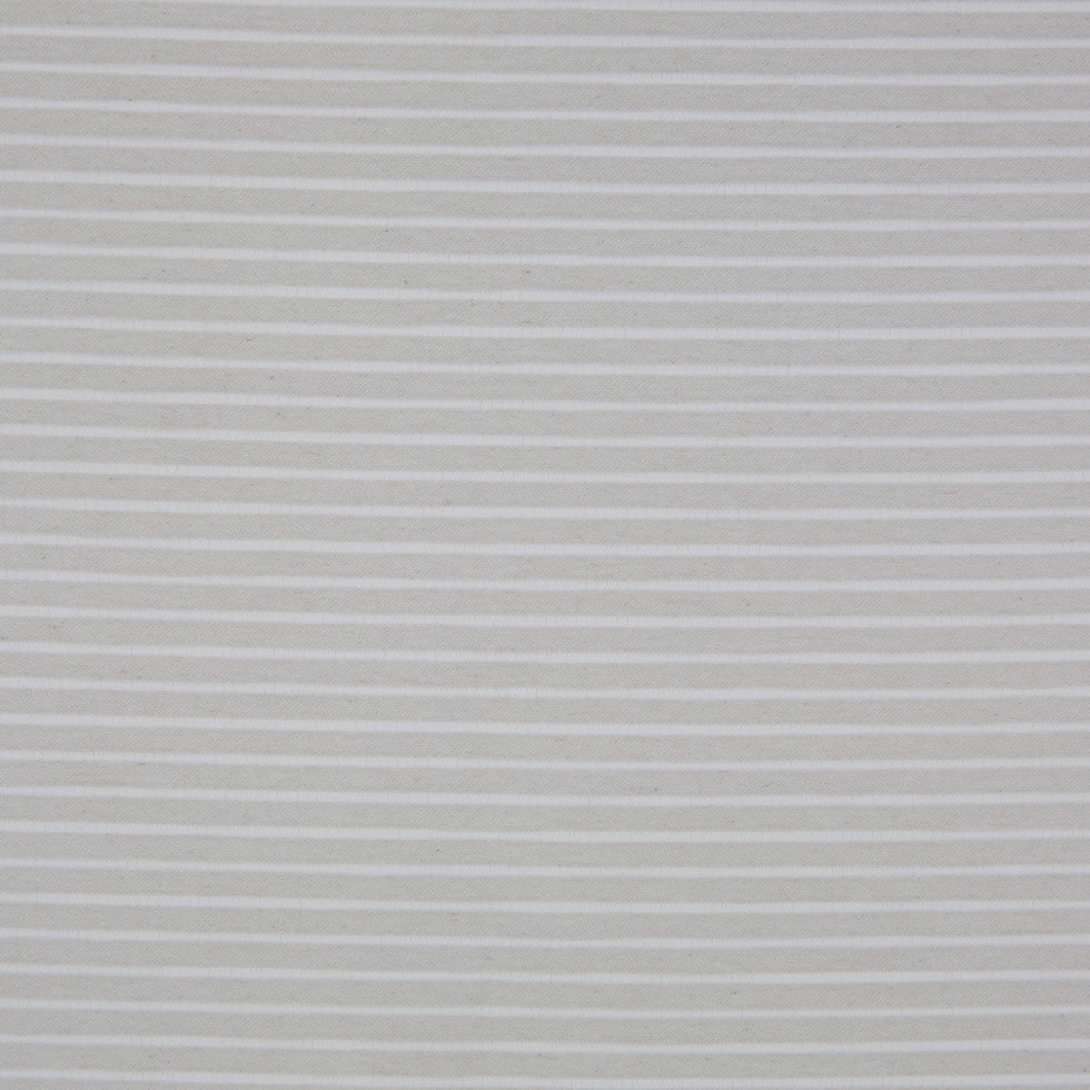 Spanish Light Natural Striped Polyester Blended Woven