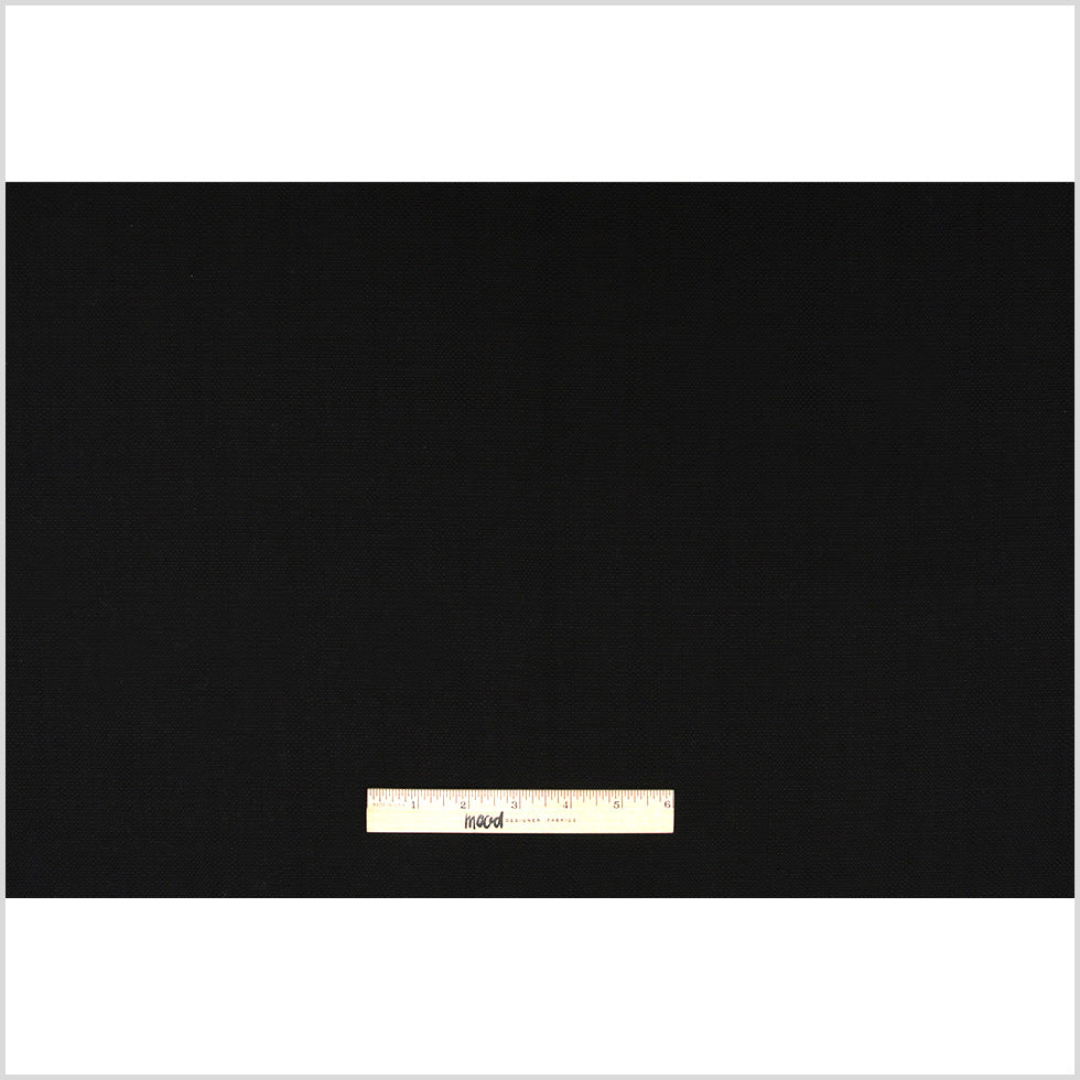 Spanish Black Textured Polyester Blended Woven Full