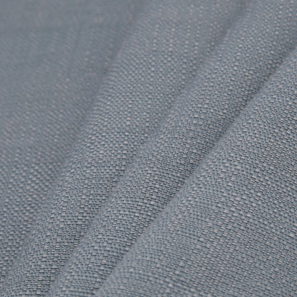 Spanish Blue Textured Polyester Blended Woven - Folded