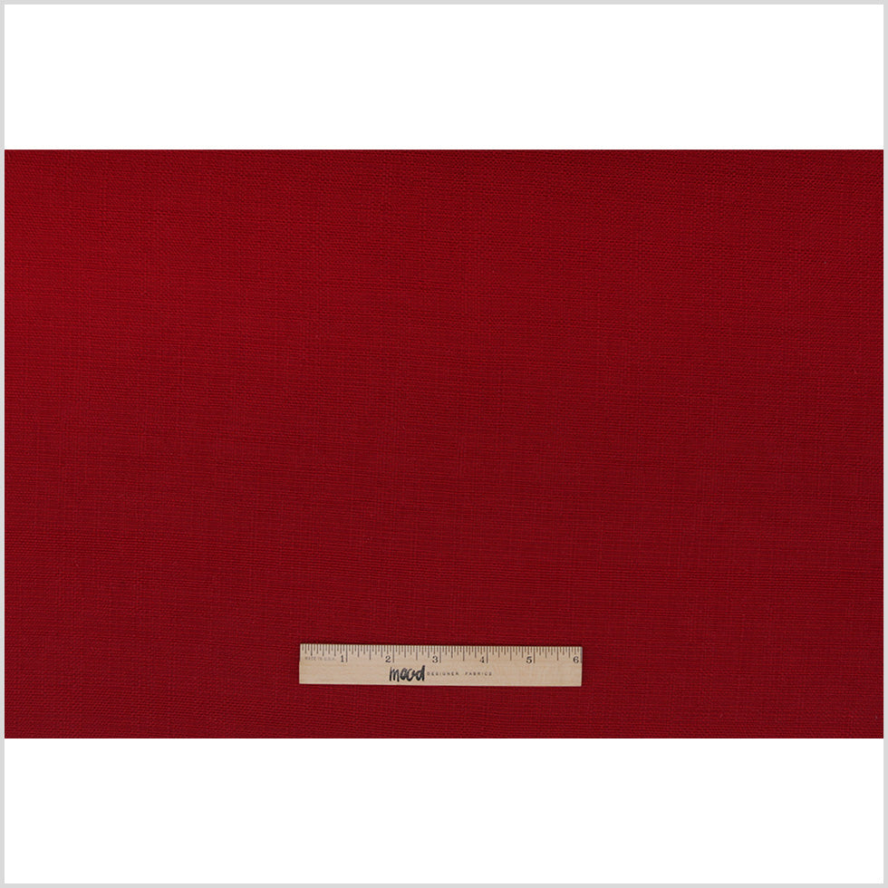 Spanish Red Textured Polyester Blended Woven Full