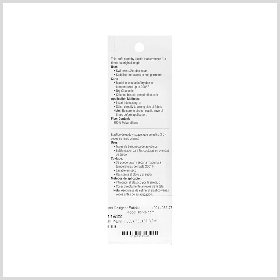 Dritz 3/8 Lightweight Clear Elastic - Detail