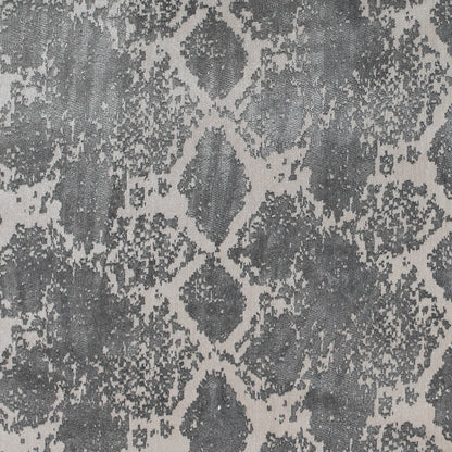 Platinum Python Polyester and Rayon Velvet