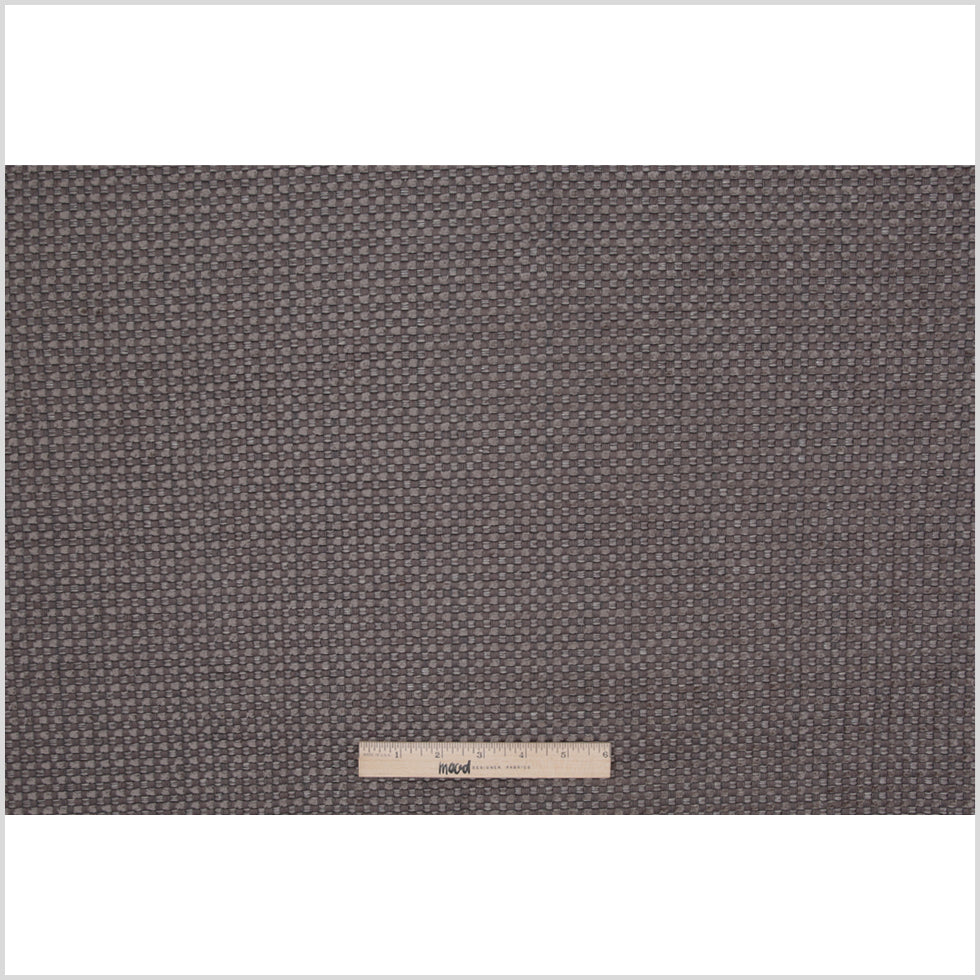 Light Gray Novelty Basketweave Upholstery Fabric - Full