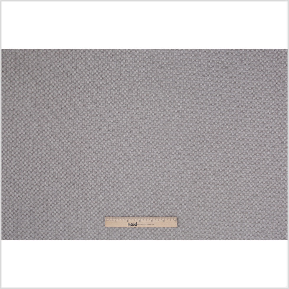 Chrome Novelty Basketweave Upholstery Fabric - Full