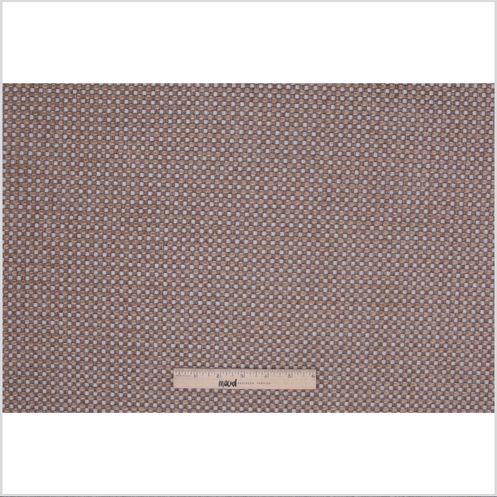 Brown Novelty Basketweave Upholstery Fabric - Full