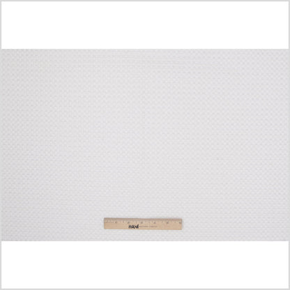 Ice White Novelty Basketweave Upholstery Fabric - Full