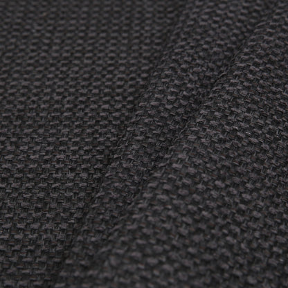 Charcoal Novelty Basketweave Upholstery Fabric Folded