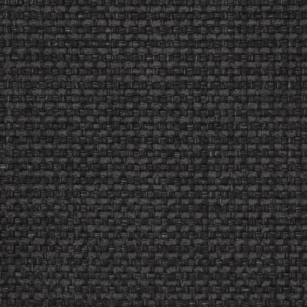 Charcoal Novelty Basketweave Upholstery Fabric Detail