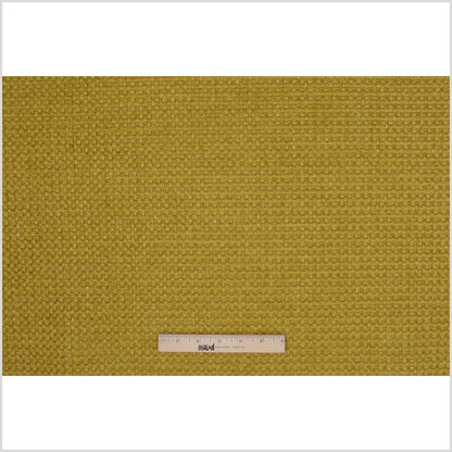 Citron Novelty Basketweave Upholstery Fabric - Full
