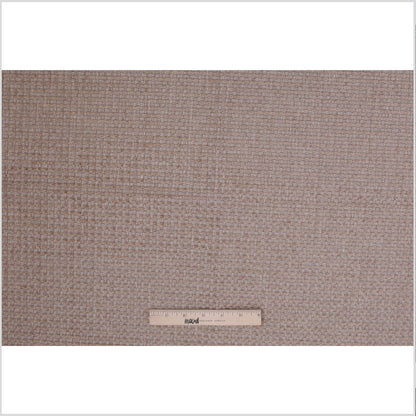 Cement Novelty Basketweave Upholstery Fabric - Full