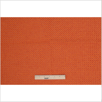 Tangerine Novelty Basketweave Upholstery Fabric - Full