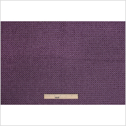 Violet Novelty Basketweave Upholstery Fabric Full