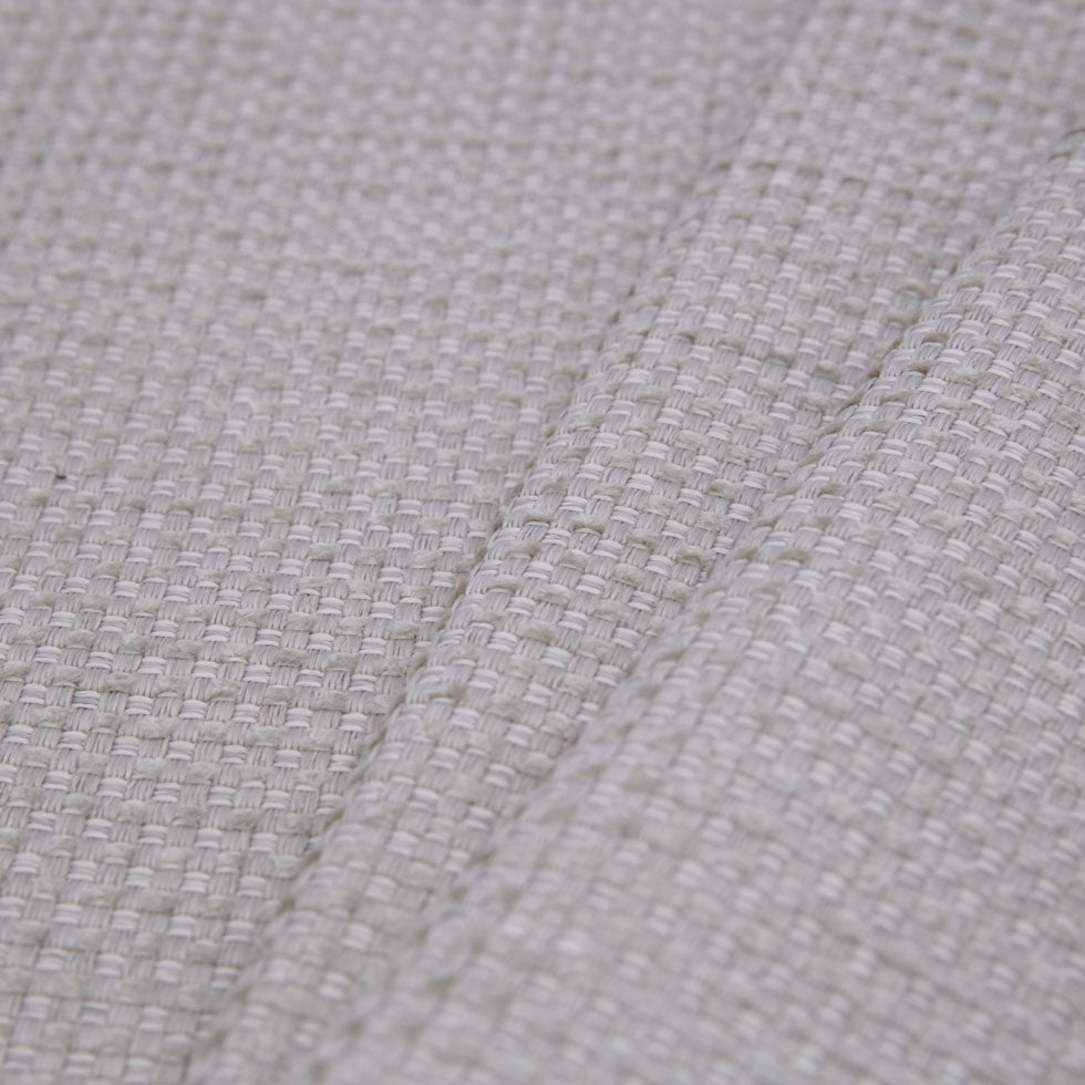 Bisque Novelty Basketweave Upholstery Fabric - Folded