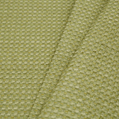 Avocado Novelty Basketweave Upholstery Fabric - Folded