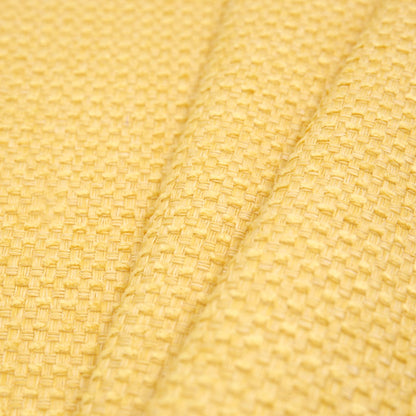 Sunshine Novelty Basketweave Upholstery Fabric - Folded