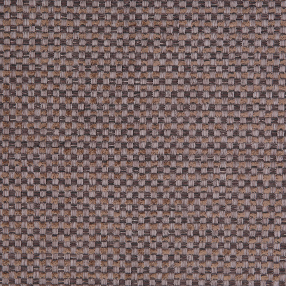 Chocolate Novelty Basketweave Upholstery Fabric Detail