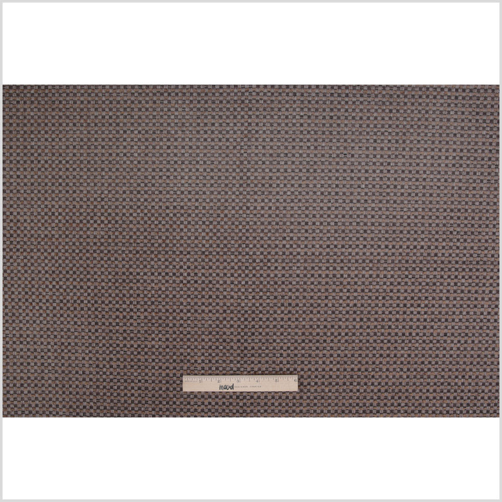 Chocolate Novelty Basketweave Upholstery Fabric Full