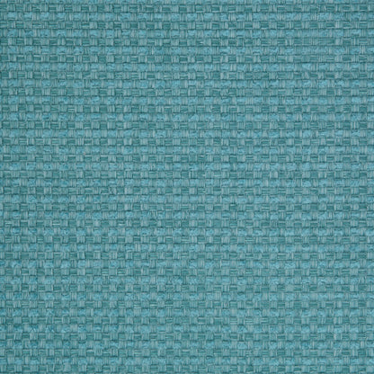 Turquoise Novelty Basketweave Upholstery Fabric Detail