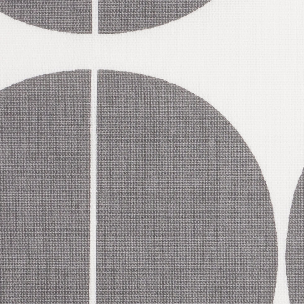 Swedish Gray/White Woven Cotton Print - Detail