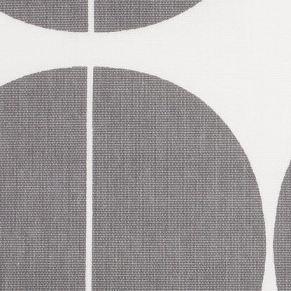 Swedish Gray/White Woven Cotton Print - Detail