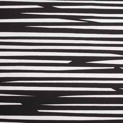 Swedish Black/White Striped Woven Cotton Print