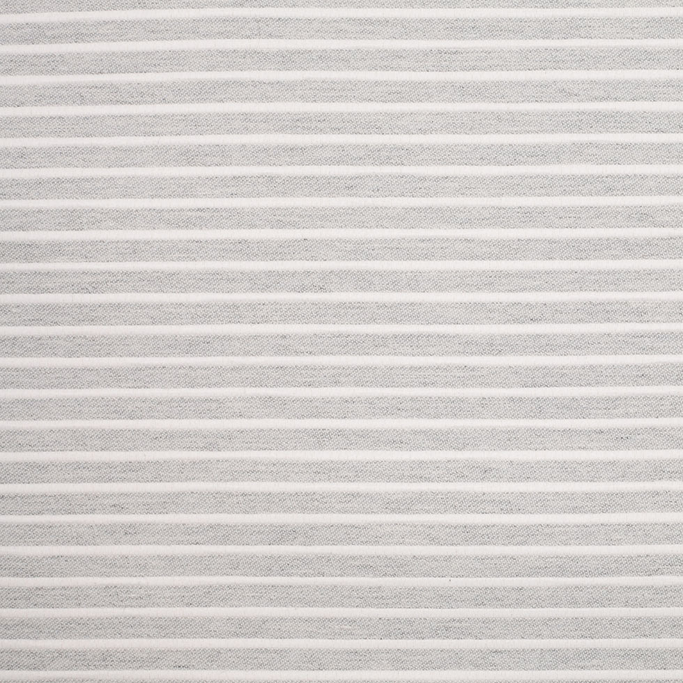 Spanish Light Gray Striped Polyester Blended Woven