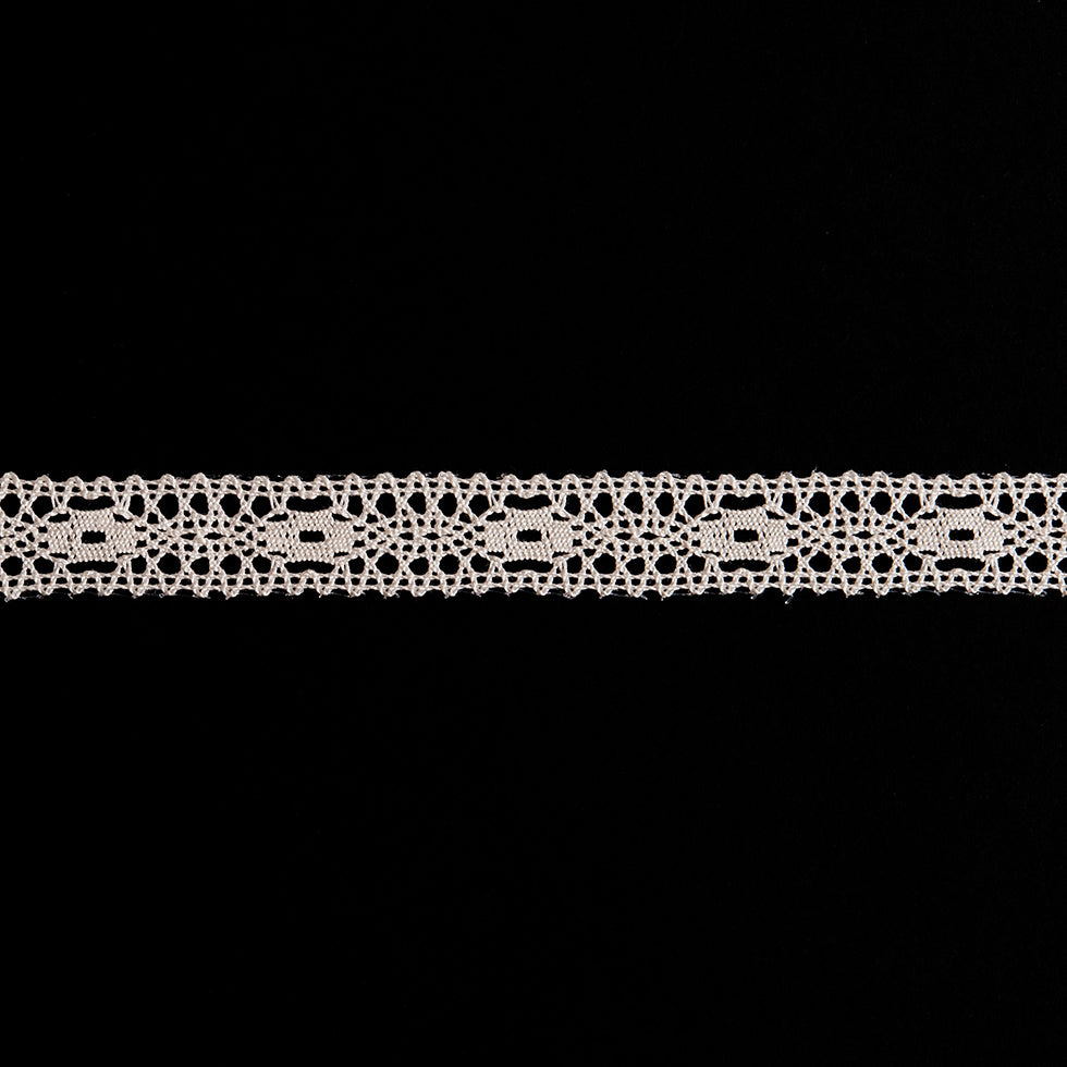 0.5" European Off-White Cotton Lace Trimming
