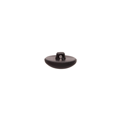 Italian Black Nylon Shank Back Button - 24L/15mm - Detail