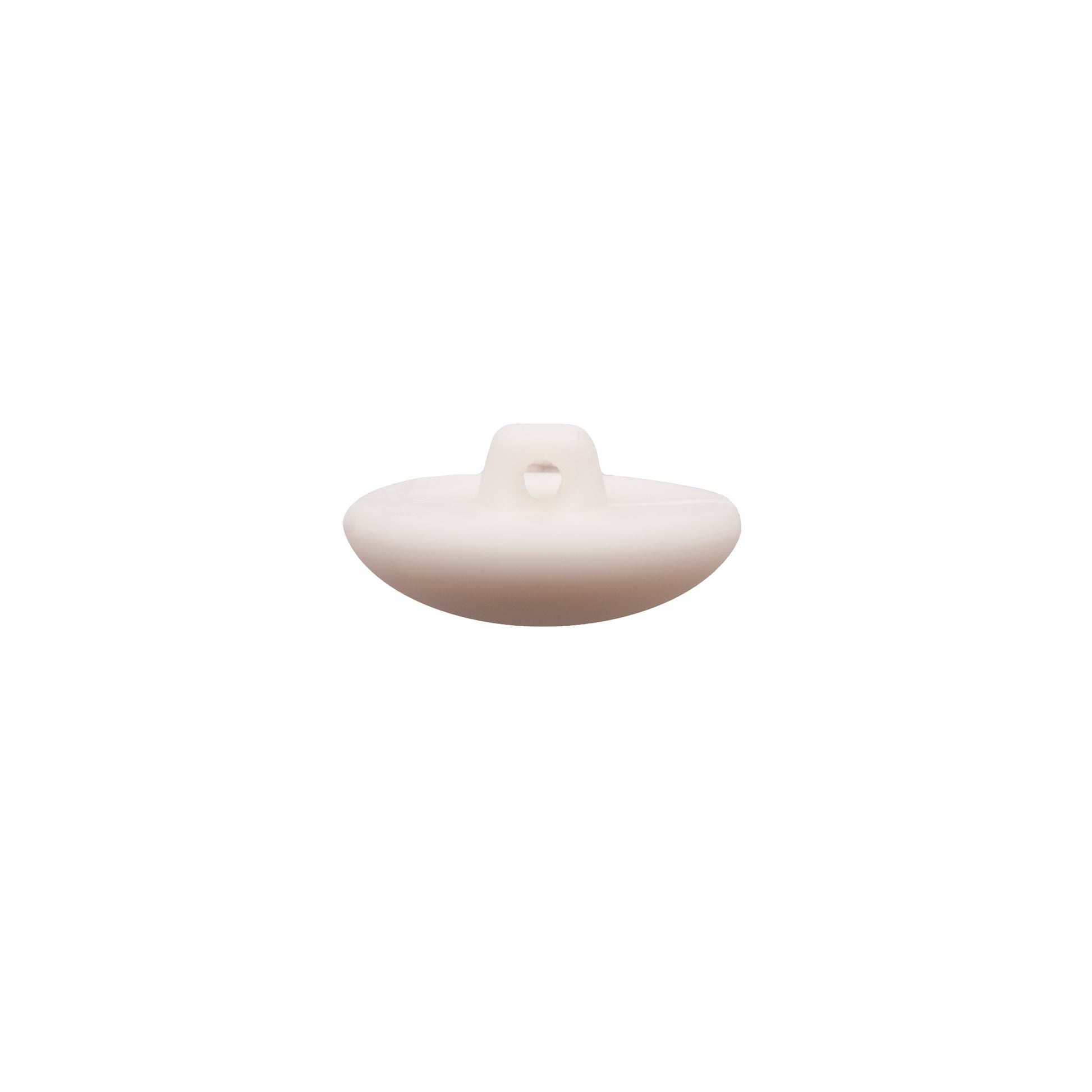 Italian White Nylon Shank Back Button - 32L/20mm - Detail