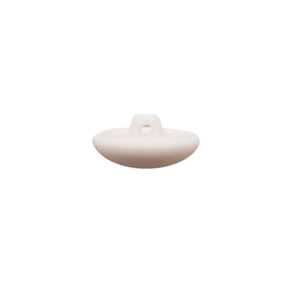 Italian White Nylon Shank Back Button - 32L/20mm - Detail