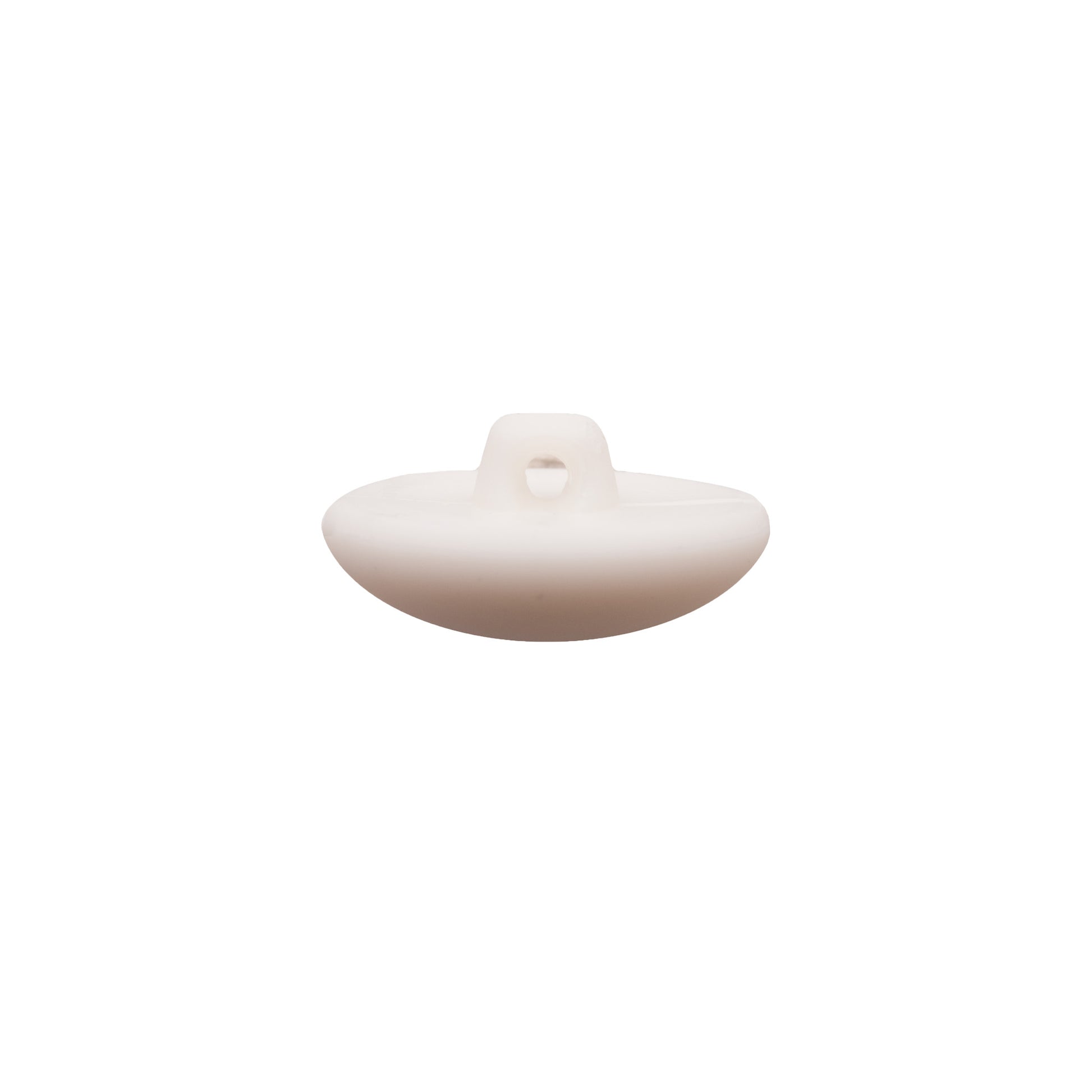Italian White Nylon Shank Back Button - 36L/23mm Detail