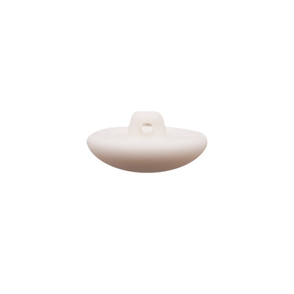 Italian White Nylon Shank Back Button - 36L/23mm Detail
