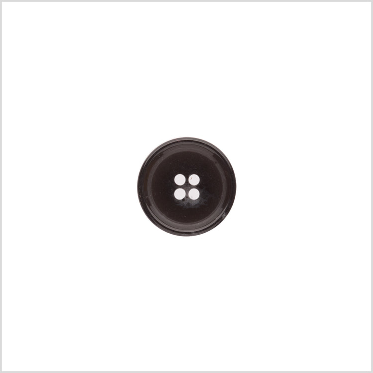 template--25130090922057__main-Italian Shiny Black Rimmed 4-Hole Button - 24L/15mm