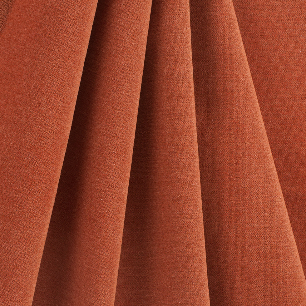 Persimmon Polyester Blended Chenille Folded