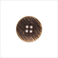 Italian Gold Zamac Embossed Button - 40L/25.5mm