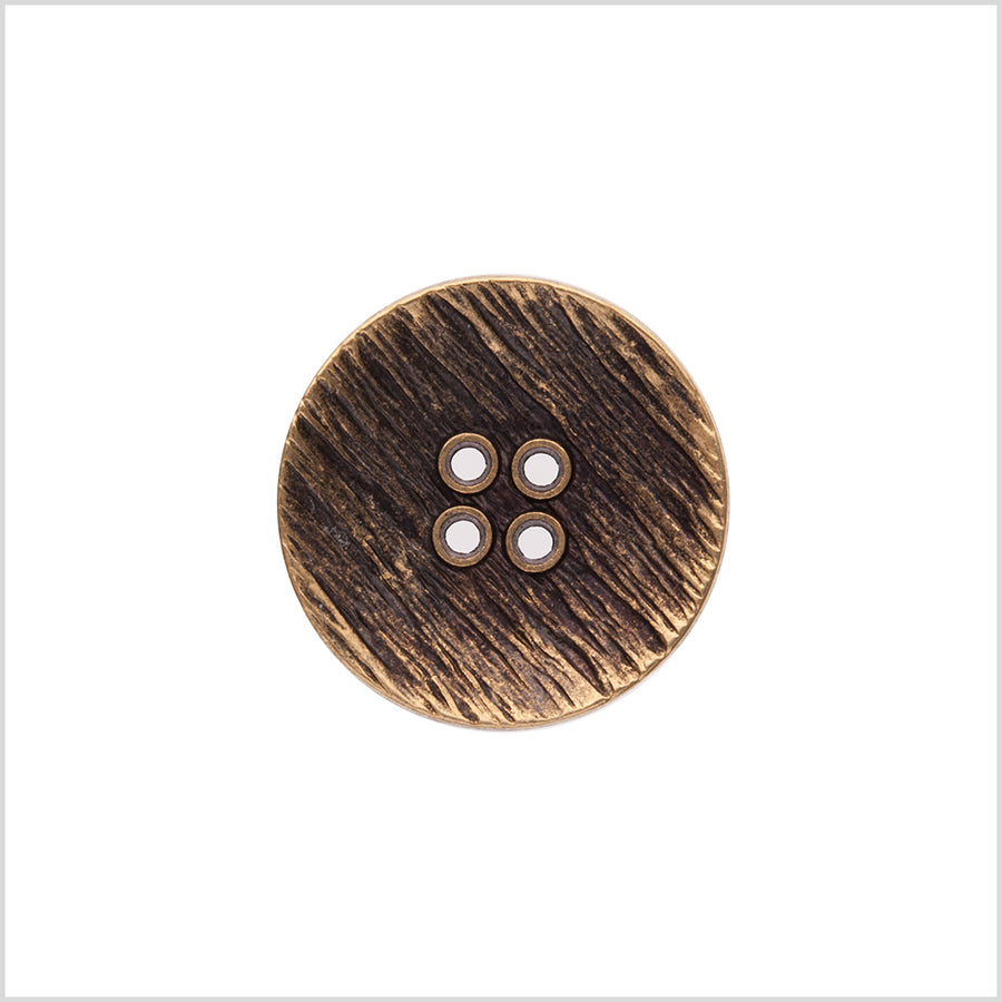 Italian Gold Zamac Embossed Button - 40L/25.5mm