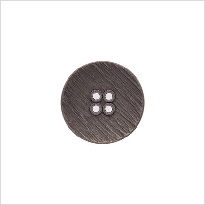 Italian Silver Zamac Embossed Button - 36L/23mm