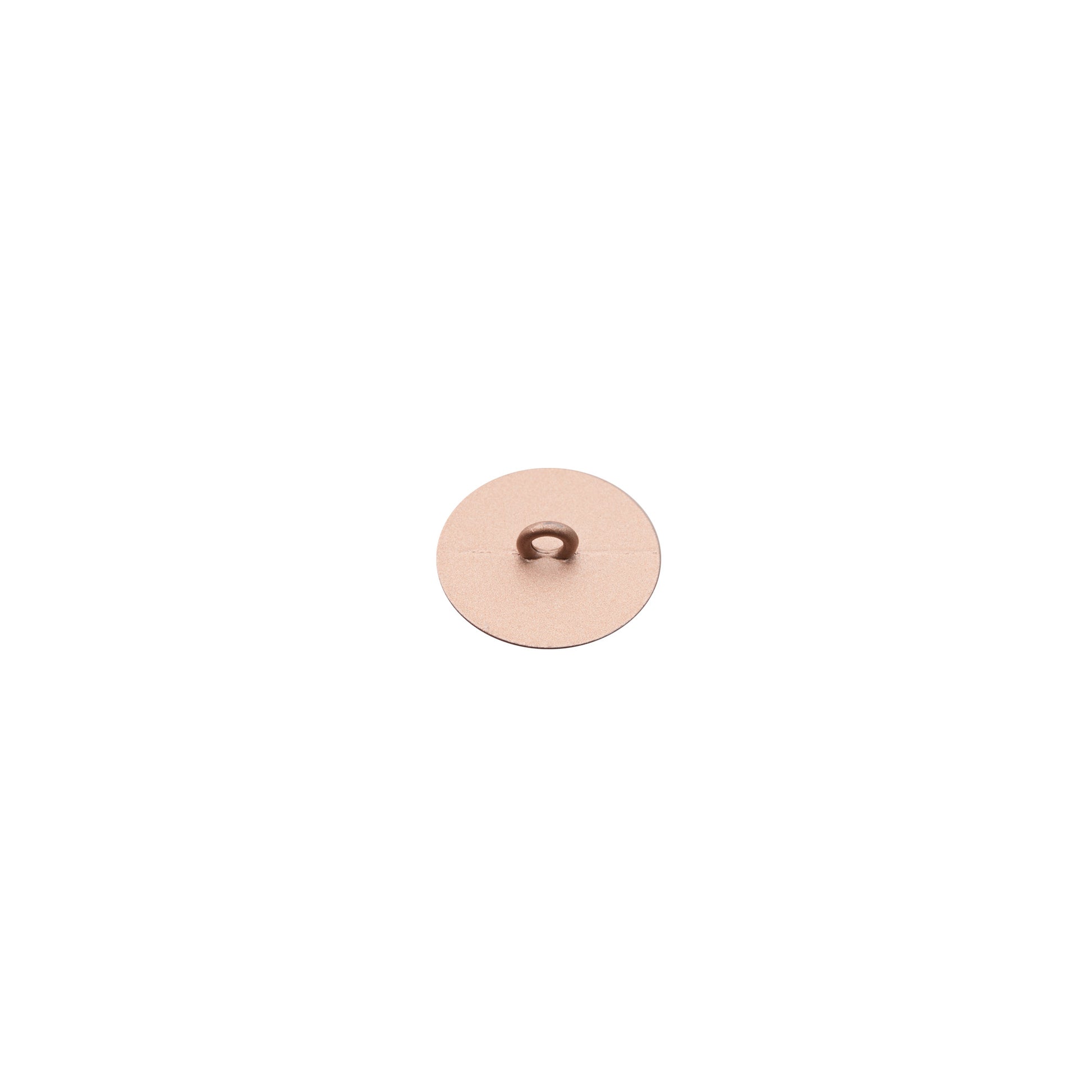 Italian Rose Gold Zamac Shank Back Button - 18L/11.5mm Detail