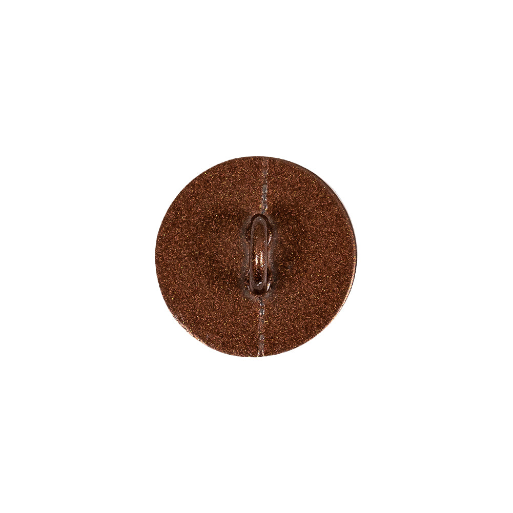 Italian Copper Zamac Shank Back Button - 24L/15mm - Detail